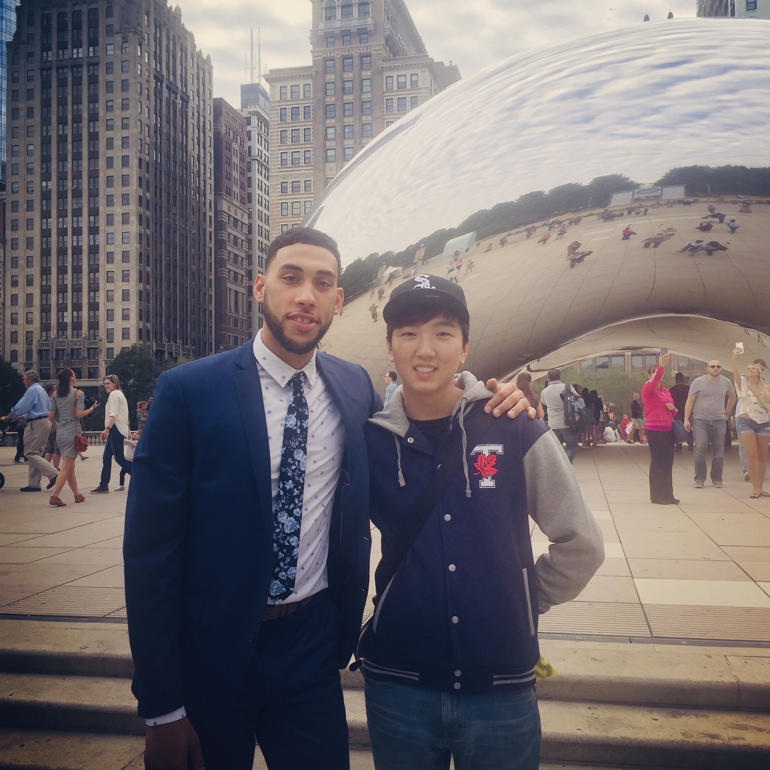 Jin Lee with Denzel Valentine